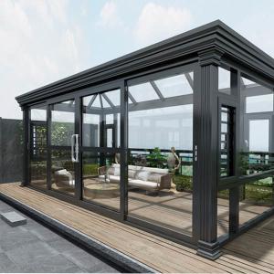Triple Glass Sunshine Room Lightweight Aluminum Profile Sunroom With Silicone Adhesive Sealant