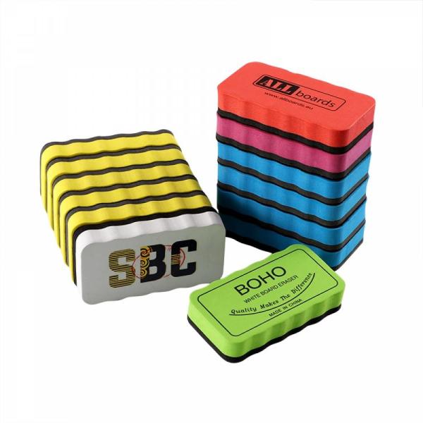 Office School Magnetic White Board Erasers Smudge Free Lightweight