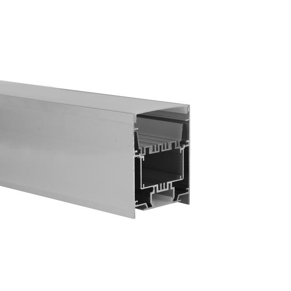 Led aluminum channel with PC diffuser 75*95mm for Up And Down Lighting LED Profile