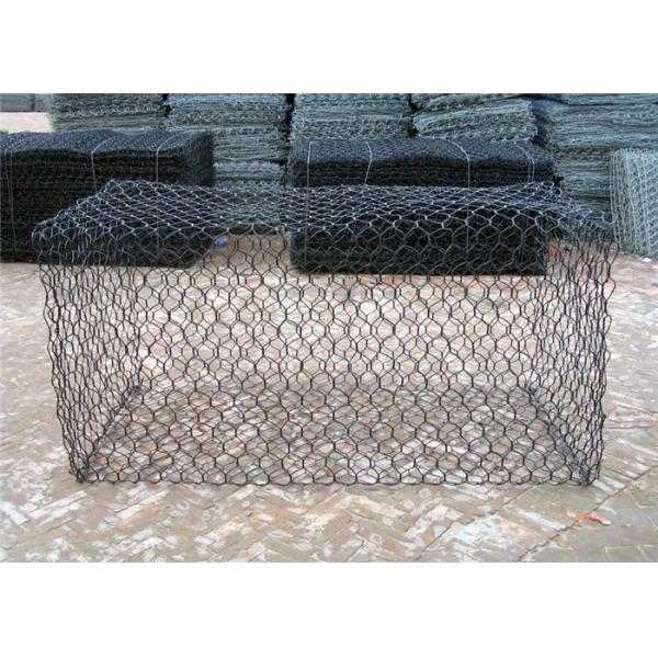 Rockfall Protection Galvanized Gabion Boxes Hexagonal Stone Cage Retaining Wall
