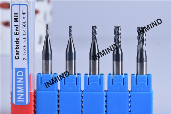 6mm Shank , 2*6*6D*50L*4F , AlTiN Coating Square carbide cutting bit 4 Flute ,