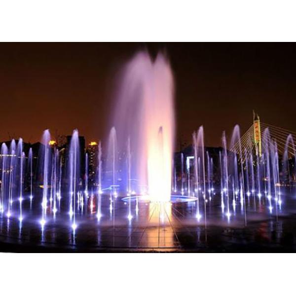 2019 New Style Square Led Water Fountain , Dry Land Floor Outdoor Fountains