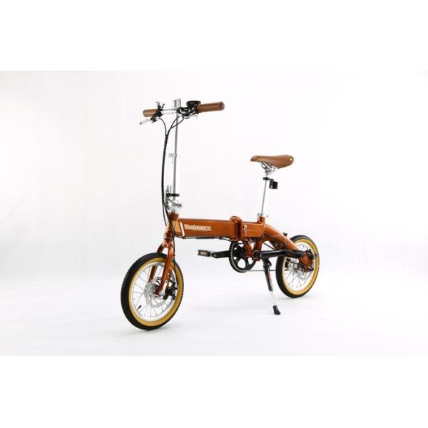36V 8A Small Lithium Bicycle , Foldable Electric Bikes Allowed On Bus / Metro / Train