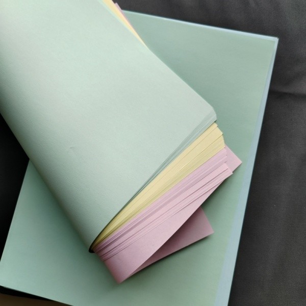 80g Carbonless Paper NCR With Black Image 100% Wood Pulp