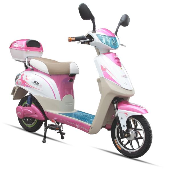 350W Pink Adult Electric Scooter , Battery Operated Scooter With 350W - 450W