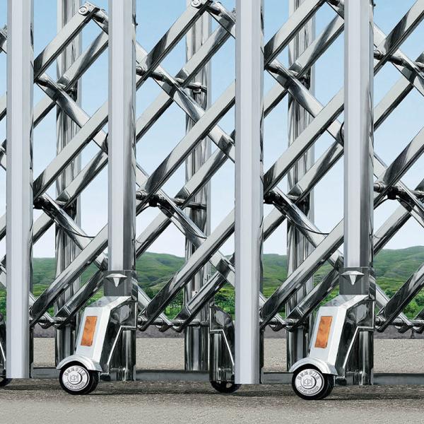 Automatic Electric Aluminum Alloy Retractable Door Folding Gate Motorized Sliding Gates System Retractable Gate