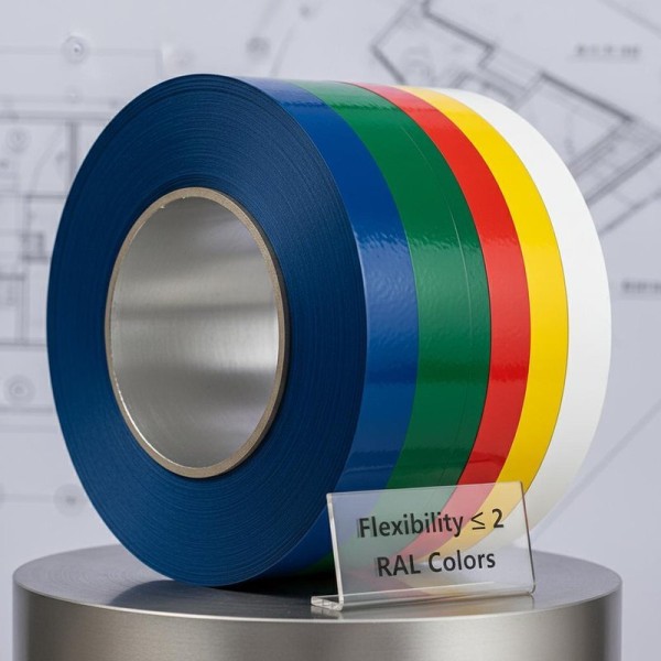 Flexibility less than or equal to 2 Color Coated Aluminum Coil in RAL Color