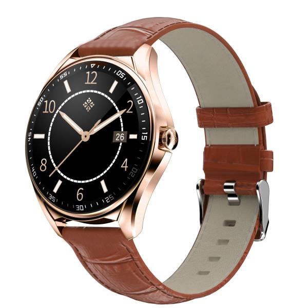 IP67 Waterproof Round Shape Smartwatch Built In Vibration Reminder