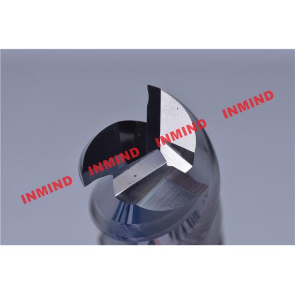 HRC55 HRC60 HRC65 Tialn Coated End Mills For Aluminum / Steel