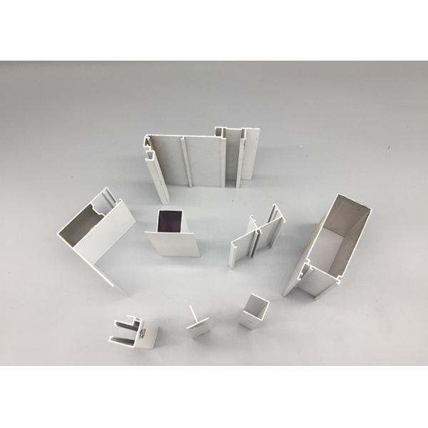 Silver White Color Powder Coated Aluminium Channel Alloy Extrusion Profiles