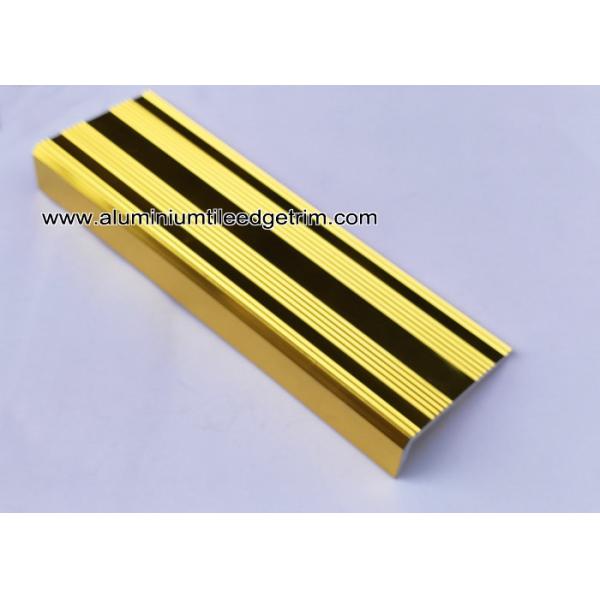 L Shaped Straight Edge Aluminum Stair Nosing With Good Slip Resistance