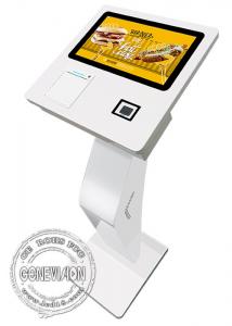 Cheap Hotel 15.6 Receipt Printer Bar Code QR Code Scanner Self Ordering Payment Kiosk for sale