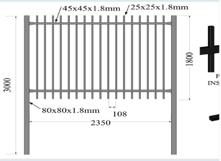Hercules Fence Panels 2100mm X 2400mm, High-Quality Hercules Steel Security Fencing