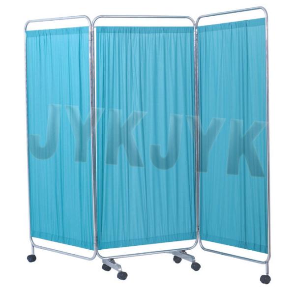 Waterproof Hospital Furniture Accessories Three Section Examination Patient Partition Screen
