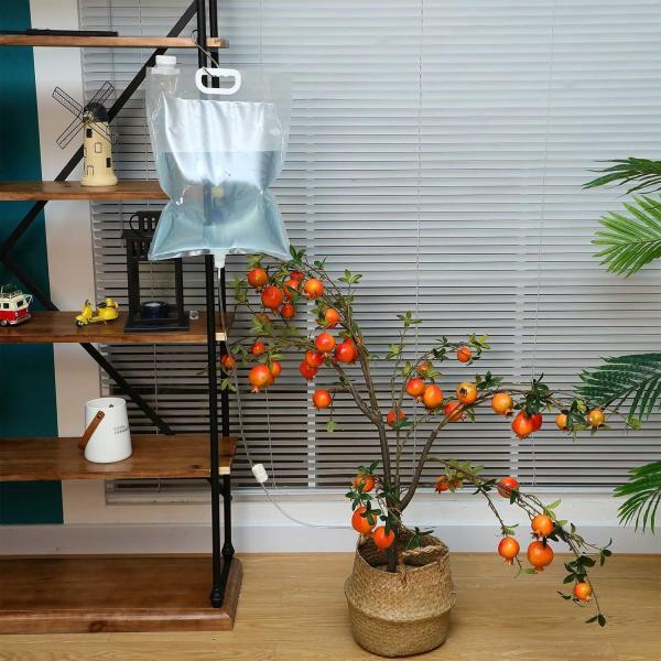 Plant Self Watering Bags With Adjustable Flow Regulators, Compact Automatic Drip Irrigation Kits, Indoor Plant Watering System For Small Potted Plants, Vacation Plant Care Essentials