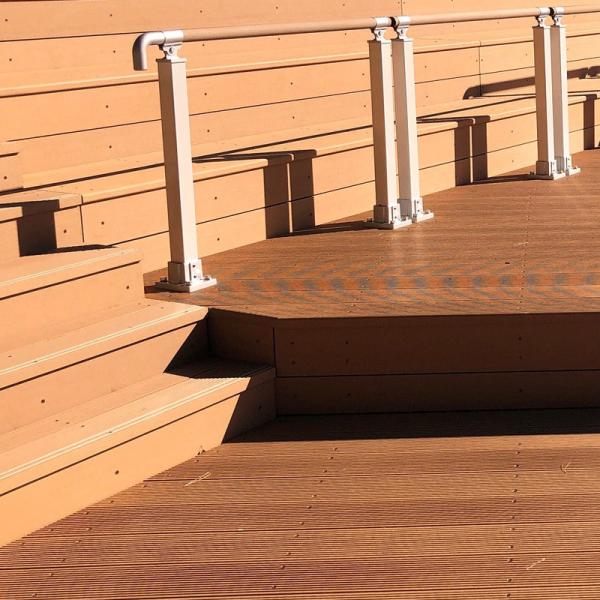 WPC Wood Plastic Composite Decking Flooring Panel Boards Weather Resistant