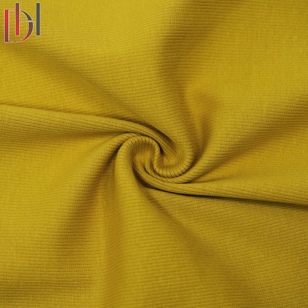 95% Cotton 5% Spandex Fabric 280gsm Eco Friendly Tricot Knitted Fabric