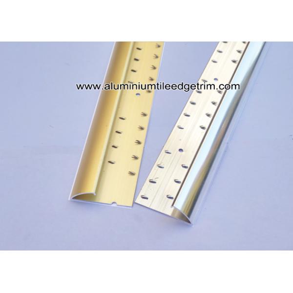 Aluminium Curved Carpet Finishing Trim For Carpet To Ceramic Tile Transition