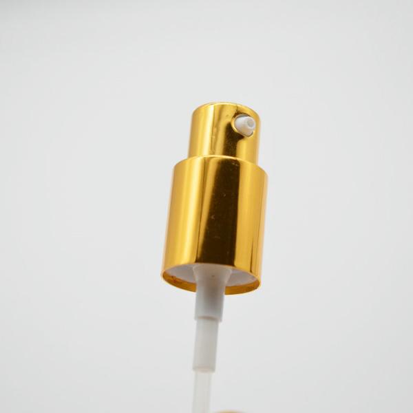 Customized Gold Soap Dispenser Pump Tops , Hand Lotion Pump With Plastic Cap