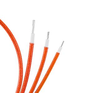 Cheap Silicone Rubber UL3068 Fiberglass Braided Wires Insulation 30AWG for sale