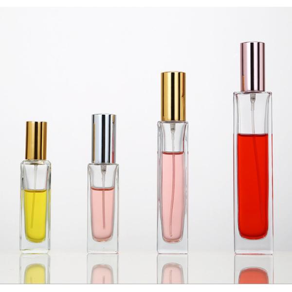 50ml Clear Travel Perfume Bottle , Empty Cologne Bottles With Gold Screw Cap