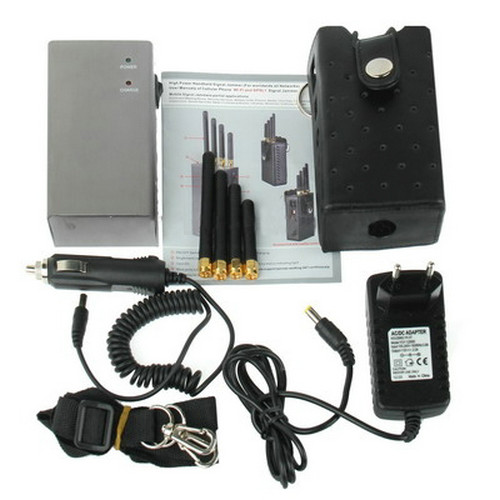 4 Antenna Handheld Cell Phone 2G GSM GPS WIFI Signal Jammer Blocker W/ Single Band Switch