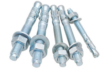 Grade 4.8 8.8 Carbon Steel Wedge Anchor , Power Fasteners Wedge Anchor