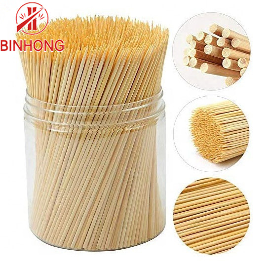 Chamferred Thick Sturdy 28cm BBQ Bamboo Sticks