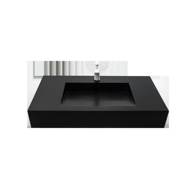 Solid Surface Wall Hung Basin Chemical Resistant Easy To Clean And Maintenance