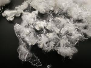 1.2D*64MM siliconized raw white  hollow polyester staple fiber  feather fibre