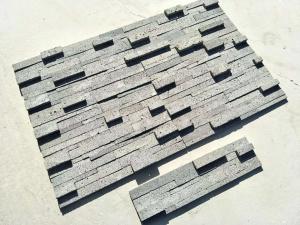 Cheap Black Lava 3D Stacked Stone,Basalt Culture Stone Veneer,Volcany Stone Wall Panel,Lava Ledgestone for sale