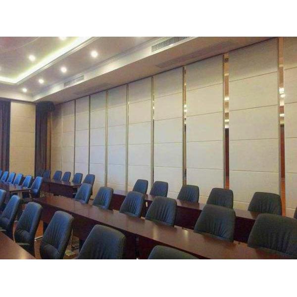 Restaurant Movable Sound Proof Walls Leather Surface Aluminium Profile Hanging System