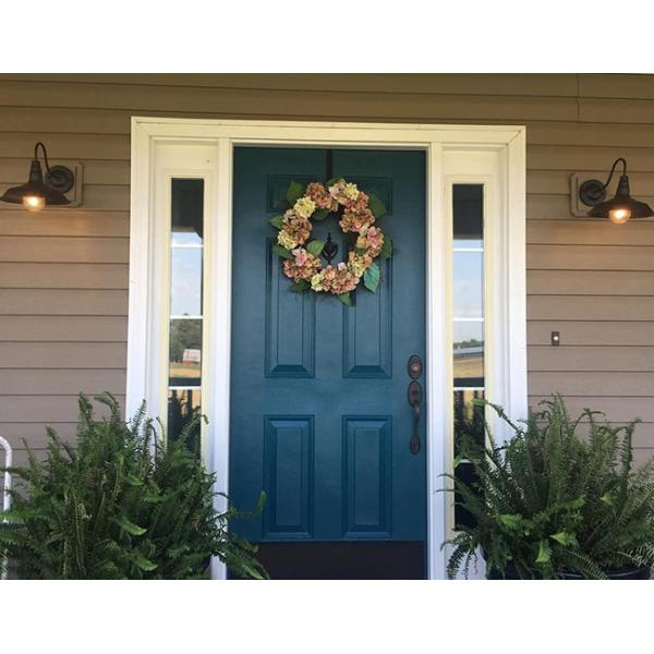 Vintage Bulb Outdoor Wall Light Fixture Solar Powered Weatherproof 2700K