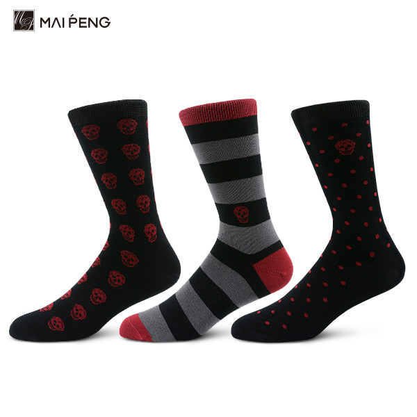 Sustainable Bamboo Cotton Crew Socks Fashionable Custom Pattern