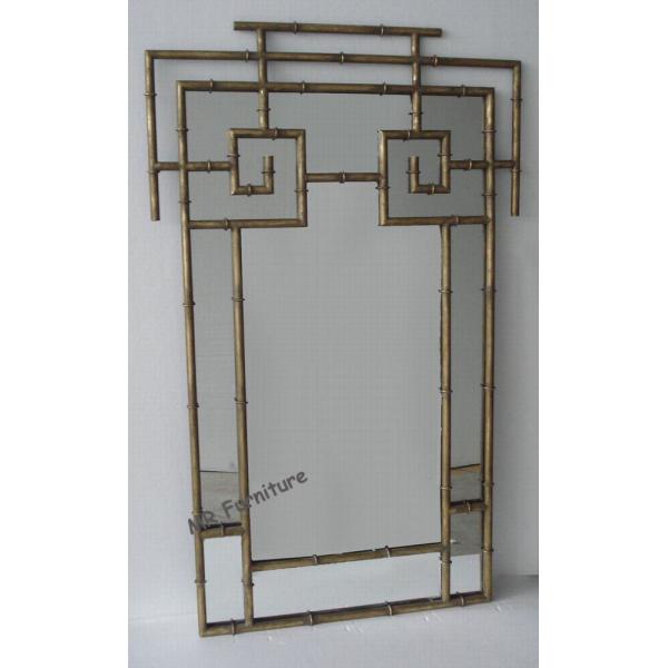 Beautiful Metal Mirror Wall Decor Pagoda Bamboo Design Powder Coating Finish