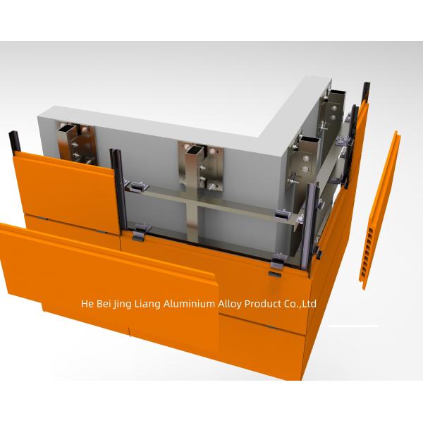Aluminum Bracket Cladding Support System Wall Mounted Stone Cladding System