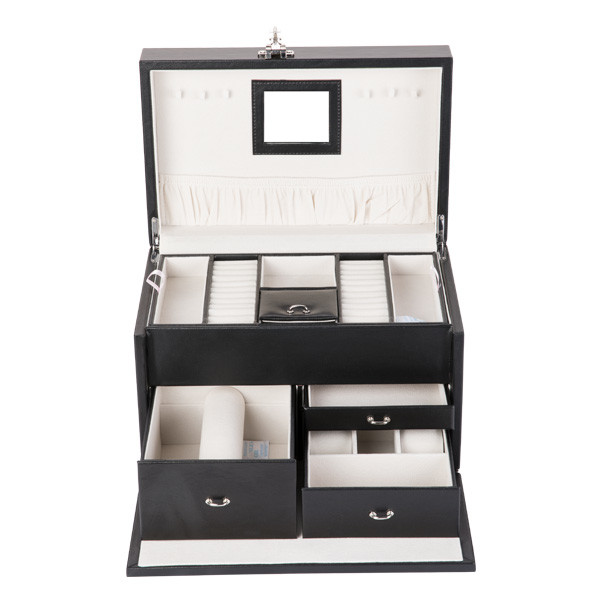 Large Mirror Luxury Jewelry Box For Chiristmas Gift Lightweight Easy To Use