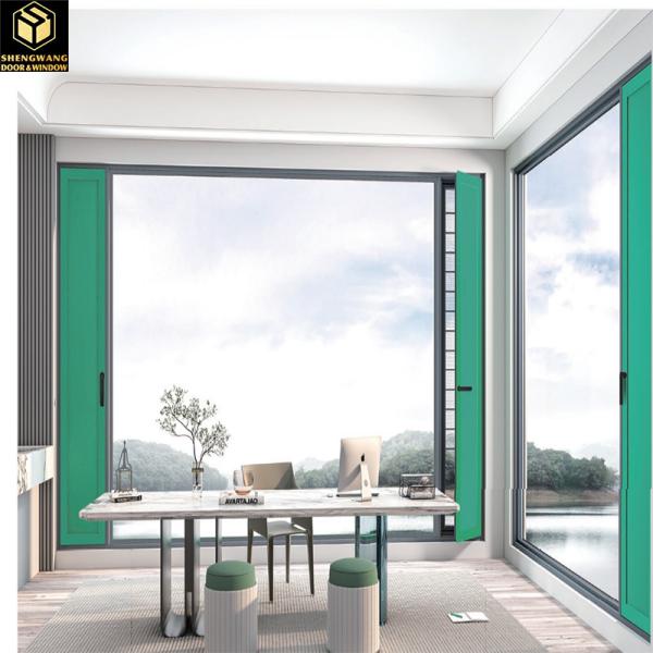 LOW E Security Curtain Wall Window Reinforced Aluminium Sliding Window For Kitchen