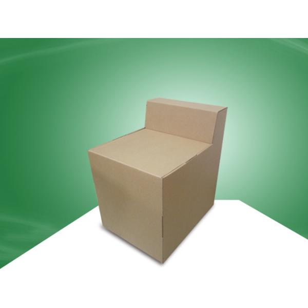 Strong Assemble Corrugated Cardboard Furniture Chair 100kgs Weight Loading Ability