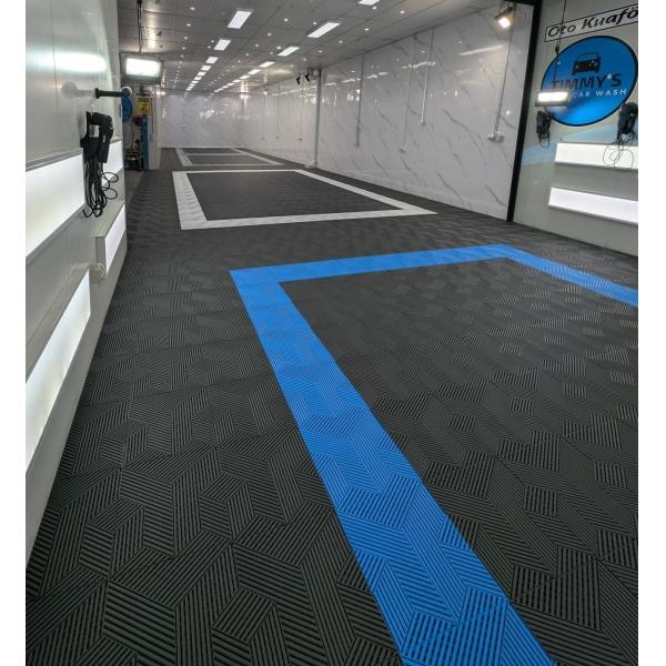 Waterproof Basement Garage Flooring 18mm Plastic Garage Tiles