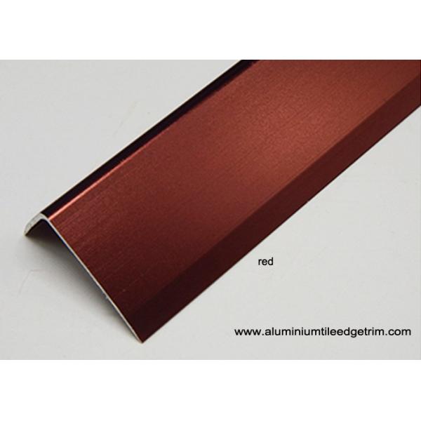 Anodized Effect Angle Shaped Aluminium Floor Trims For Home / Drywall / Countertops