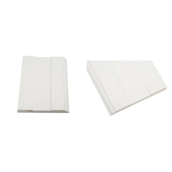 Corner Decoration White Primed Wood Boards Wooden Skirting Board