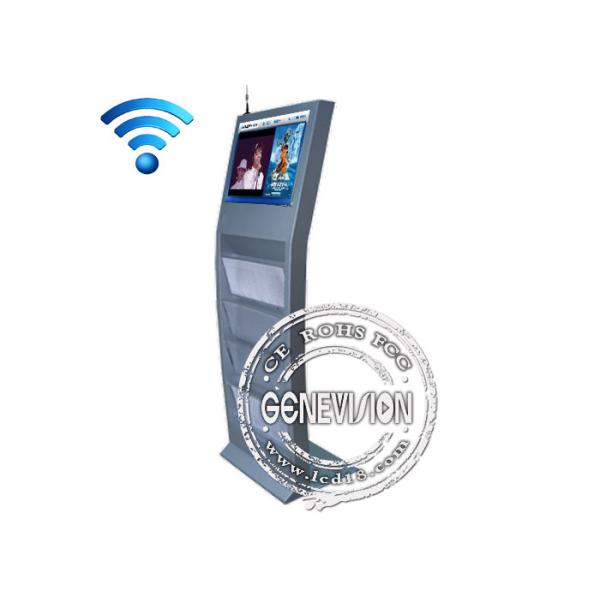 15inch Touch Screen Interactive Kiosk Newspaper Stand Kiosk support 3G, WIFI Internet Connection