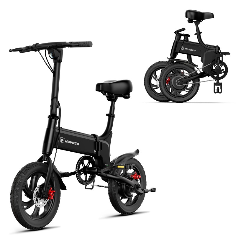 14 Inch Folding Electric Bike 36V 7.8Ah Battery 25kmh City Commuter Folds Into Car Trunk