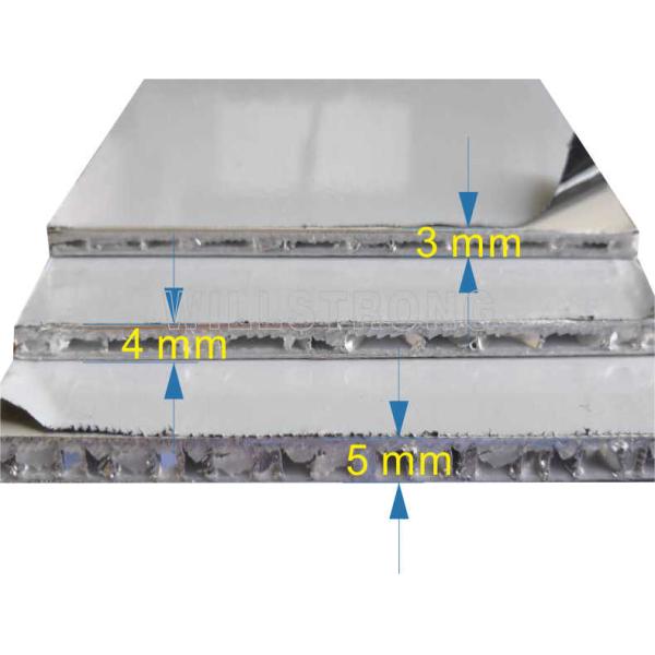 Fireproof A2 Grade Exterior AHP Honeycomb Composite Panels Width Up To 2000mm