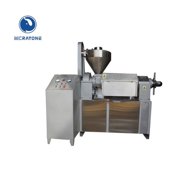 Quality RF125 Stainless Automatic Oil Press Machine with temperature control 210-300kg/h wholesale