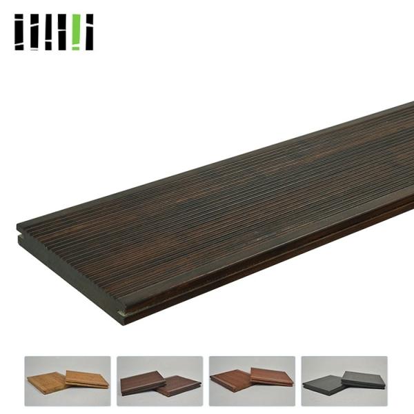 Easy Clean Strand Woven Bamboo Flooring Quick Installation 18mm Thickness