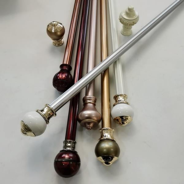 Wrought Iron 22 Inch 5.8 Metre Removable Curtain Rod