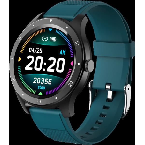 glass ABS PC Health Monitoring Smartwatch Full Touch 200mA BLE 4.0