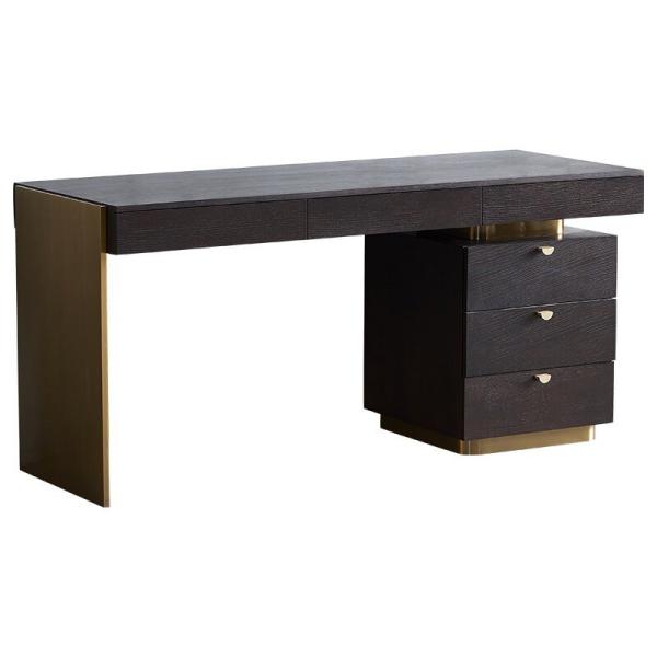 ODM Solid Wood Computer Desk With Drawers For Organising Books